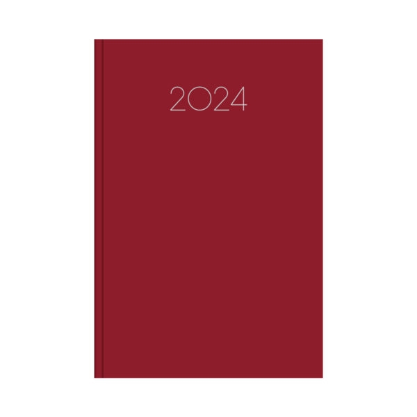 Ημερήσιο ημερολόγιο 2024 simple μπορντώ 17 x 25 cm